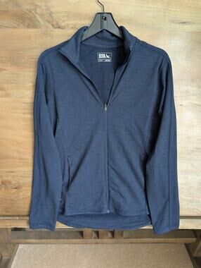 Eddie Bauer EB121 Adventurer Full Zip Jacket Womens Small Navy Stretch NWT